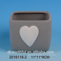 Wholesale ceramic flower pot with love figurine